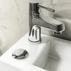 The Blissful Bath Badezimmer|Möbel-Moderne japanische Toilette mit Waschbecken – platzsparende Badezimmereinrichtung