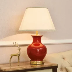 Bright Accents Beleuchtung-Moderne Keramik-Tischlampe – Stilvolle Beleuchtungsvorrichtung für Ihr Zuhause