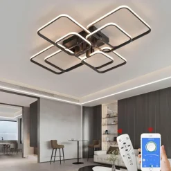 Ember u0026 Ivy Beleuchtung-Moderne Kunstformen Smart Home LED-Kronleuchter