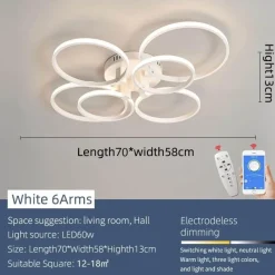 Ember u0026 Ivy Beleuchtung-Moderne Kunstformen Smart Home LED-Kronleuchter