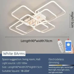 Ember u0026 Ivy Beleuchtung-Moderne Kunstformen Smart Home LED-Kronleuchter