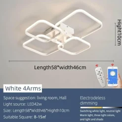 Ember u0026 Ivy Beleuchtung-Moderne Kunstformen Smart Home LED-Kronleuchter