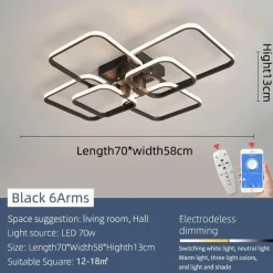 Ember u0026 Ivy Beleuchtung-Moderne Kunstformen Smart Home LED-Kronleuchter