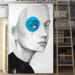 Comfort u0026 Style Wohndeko-Moderne Leinwandkunst für Frauen – Zeitgenössische Wanddekoration