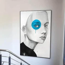 Comfort u0026 Style Wohndeko-Moderne Leinwandkunst für Frauen – Zeitgenössische Wanddekoration