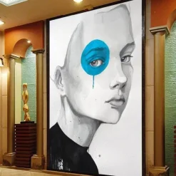 Comfort u0026 Style Wohndeko-Moderne Leinwandkunst für Frauen – Zeitgenössische Wanddekoration