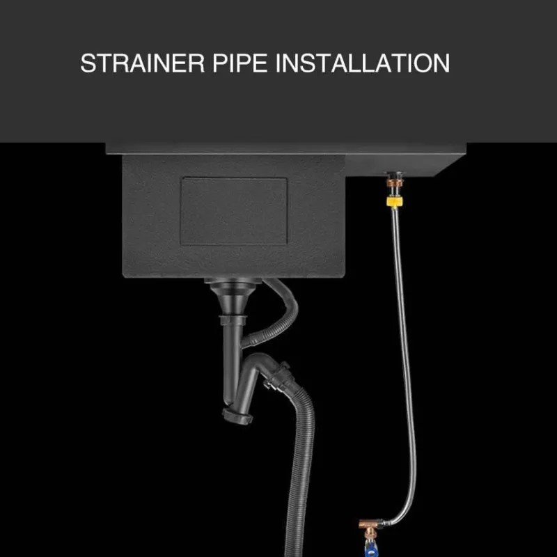 Deco Küche & Esszimmer-Moderne Nano Black Küchenspüle – Elegantes Design