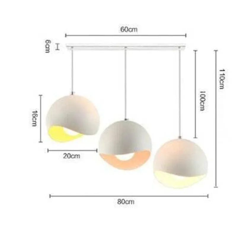 Comfort u0026 Style Beleuchtung-Moderne nordische Pendelleuchte - Eierschalenleuchte aus Aluminium