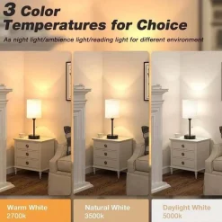 Bright Accents Beleuchtung-Moderne USB-Schreibtischlampe – Stilvolle Tischleuchte aus Metall