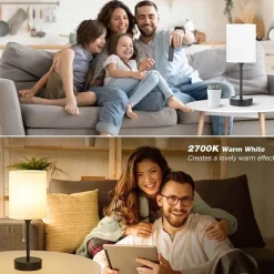 Bright Accents Beleuchtung-Moderne USB-Schreibtischlampe – Stilvolle Tischleuchte aus Metall