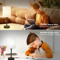 Bright Accents Beleuchtung-Moderne USB-Schreibtischlampe – Stilvolle Tischleuchte aus Metall