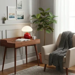 The Lounge Loft Beleuchtung|Wohndeko-Moderner Beistelltisch aus Holz – Stilvolle Akzentmöbel