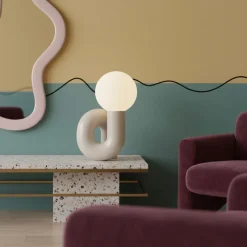 The Lounge Loft Beleuchtung|Wohndeko-Moderner Beistelltisch aus Holz – Stilvolle Akzentmöbel