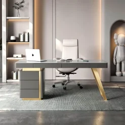 The Lounge Loft Möbel-Moderner Büroschreibtisch - Brigitte Slate Workstation Furniture