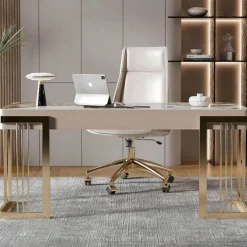 The Lounge Loft Möbel-Moderner Büroschreibtisch – Emanuele Slate Workstation Furniture