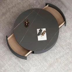 The Coffee Table Co. Möbel-Moderner Couchtisch aus Schiefer – Zeitgenössische Wohnzimmermöbel