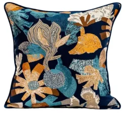 Pillow Haven Bettzeug-Moderner dekorativer Kissenbezug – 45 cm großes Wohn-Akzentkissen