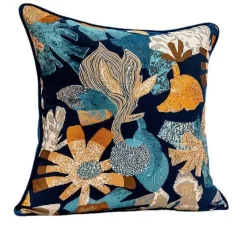 Pillow Haven Bettzeug-Moderner dekorativer Kissenbezug – 45 cm großes Wohn-Akzentkissen