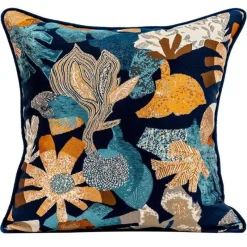 Pillow Haven Bettzeug-Moderner dekorativer Kissenbezug – 45 cm großes Wohn-Akzentkissen