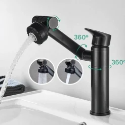 The Decor Haven Küche & Esszimmer-Moderner drehbarer multifunktionaler Wandhahn