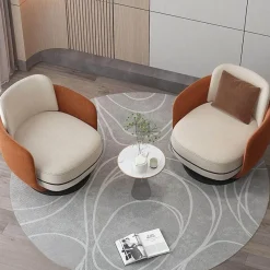 Cozy Living Möbel-Moderner Drehstuhl - Bequemer Beistellstuhl