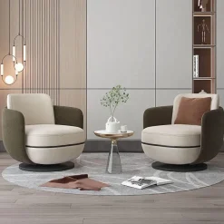 Cozy Living Möbel-Moderner Drehstuhl - Bequemer Beistellstuhl