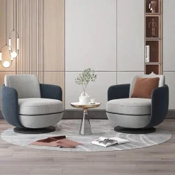 Cozy Living Möbel-Moderner Drehstuhl - Bequemer Beistellstuhl