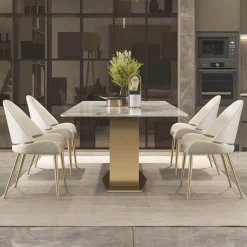 The Lounge Loft Möbel-Moderner Esstisch aus Schiefer – elegante Möbel für stilvolle Wohnungen