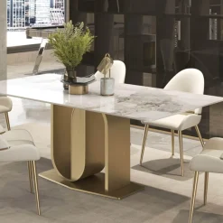 The Lounge Loft Möbel-Moderner Esstisch aus Schiefer – elegante Möbel für stilvolle Wohnungen