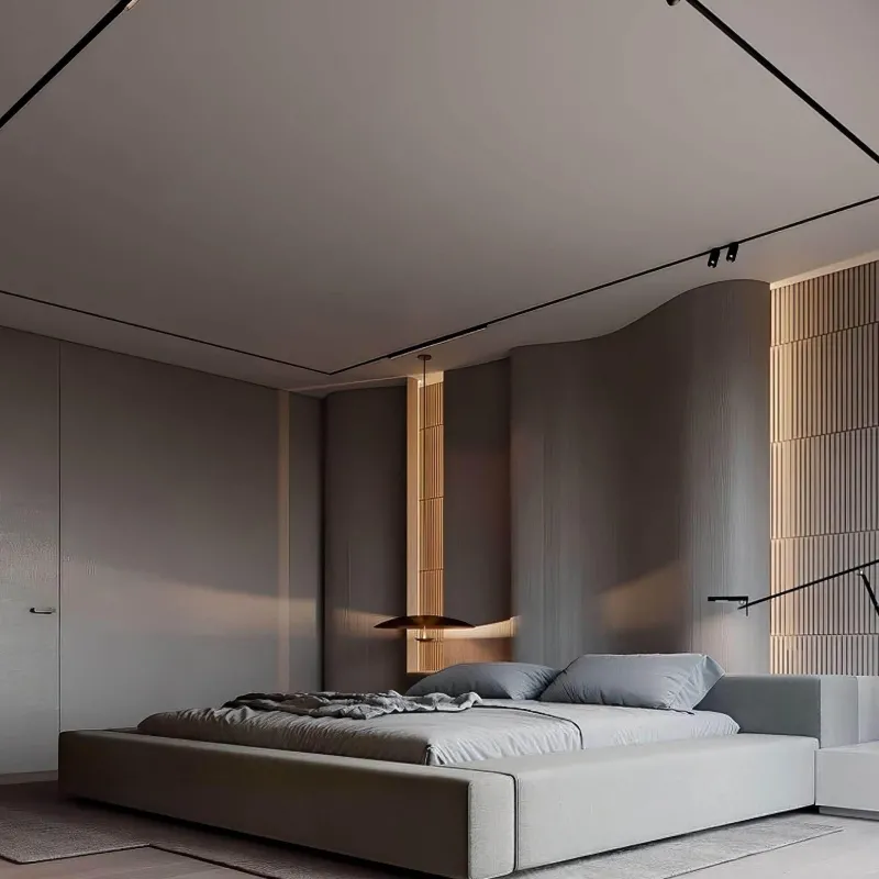 The Lounge Loft Möbel-Moderner gepolsterter Bettrahmen - Denis Design