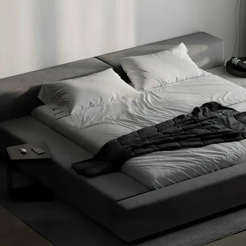 The Lounge Loft Möbel-Moderner gepolsterter Bettrahmen - Denis Design