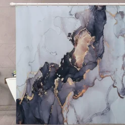 Aqua Essence Badezimmer-Moderner Leda Duschvorhang – Elegante Badezimmerdekoration für ein stilvolles Update