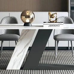 The Lounge Loft Möbel-Moderner Marmor-Esstisch – elegantes rundes Design