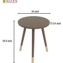 Comfort u0026 Style Möbel-Moderner, runder, kleiner Beistelltisch – elegante Ergänzung für jeden Raum