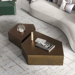 The Coffee Table Co. Möbel-Moderner rustikaler Couchtisch – Stilvoller Akzenttisch