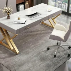 The Lounge Loft Möbel-Moderner Schieferschreibtisch – Stilvolle Büromöbel