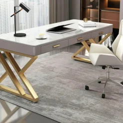 The Lounge Loft Möbel-Moderner Schieferschreibtisch – Stilvolle Büromöbel