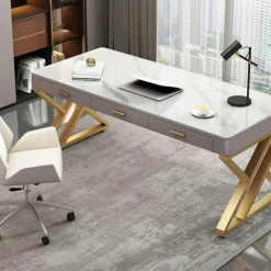 The Lounge Loft Möbel-Moderner Schieferschreibtisch – Stilvolle Büromöbel