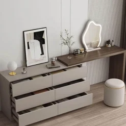 The Lounge Loft Möbel-Moderner Schminktisch – Claudia Frisiertisch mit Stauraum