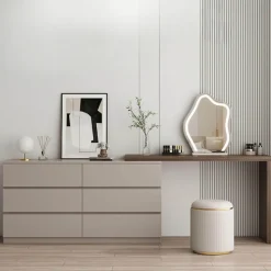 The Lounge Loft Möbel-Moderner Schminktisch – Claudia Frisiertisch mit Stauraum