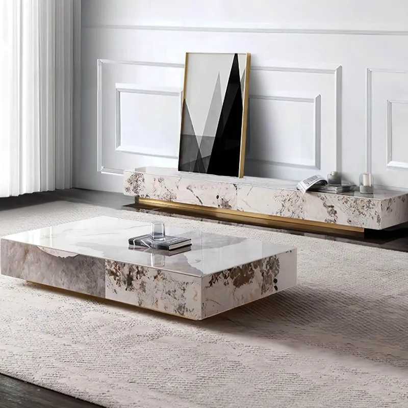 The Lounge Loft Möbel-Moderner TV-Schrank – Brunella Slate Entertainment Unit für zeitgenössische Wohnzimmer