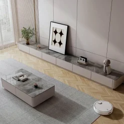 The Lounge Loft Möbel-Moderner TV-Schrank - Denis Slate Entertainment Center