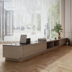 The Lounge Loft Möbel-Moderner TV-Schrank - Denis Slate Entertainment Center