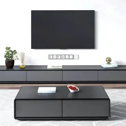 Cozy Living Möbel-Moderner TV-Schrank – Michelle Entertainment Center mit Stauraum