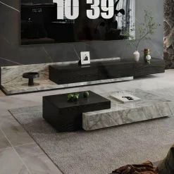 The Lounge Loft Möbel-Moderner TV-Schrank – Stilvolle Aufbewahrungseinheit für das Wohnzimmer