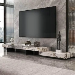 The Lounge Loft Möbel-Moderner TV-Schrank aus Schiefer – Stilvolles Entertainment-Center