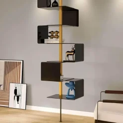 The Lounge Loft Möbel-Modernes Bücherregal aus Holz – Stilvolle Aufbewahrungsdekoration für Zuhause