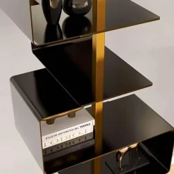 The Lounge Loft Möbel-Modernes Bücherregal aus Holz – Stilvolle Aufbewahrungsdekoration für Zuhause