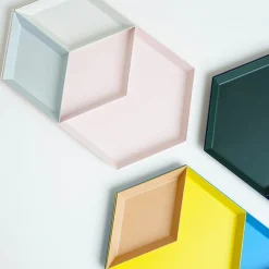 The Decor Haven Küche & Esszimmer-Modernes geometrisches Serviertablett - Nordisches Dekotablett