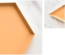 The Decor Haven Küche & Esszimmer-Modernes geometrisches Serviertablett - Nordisches Dekotablett